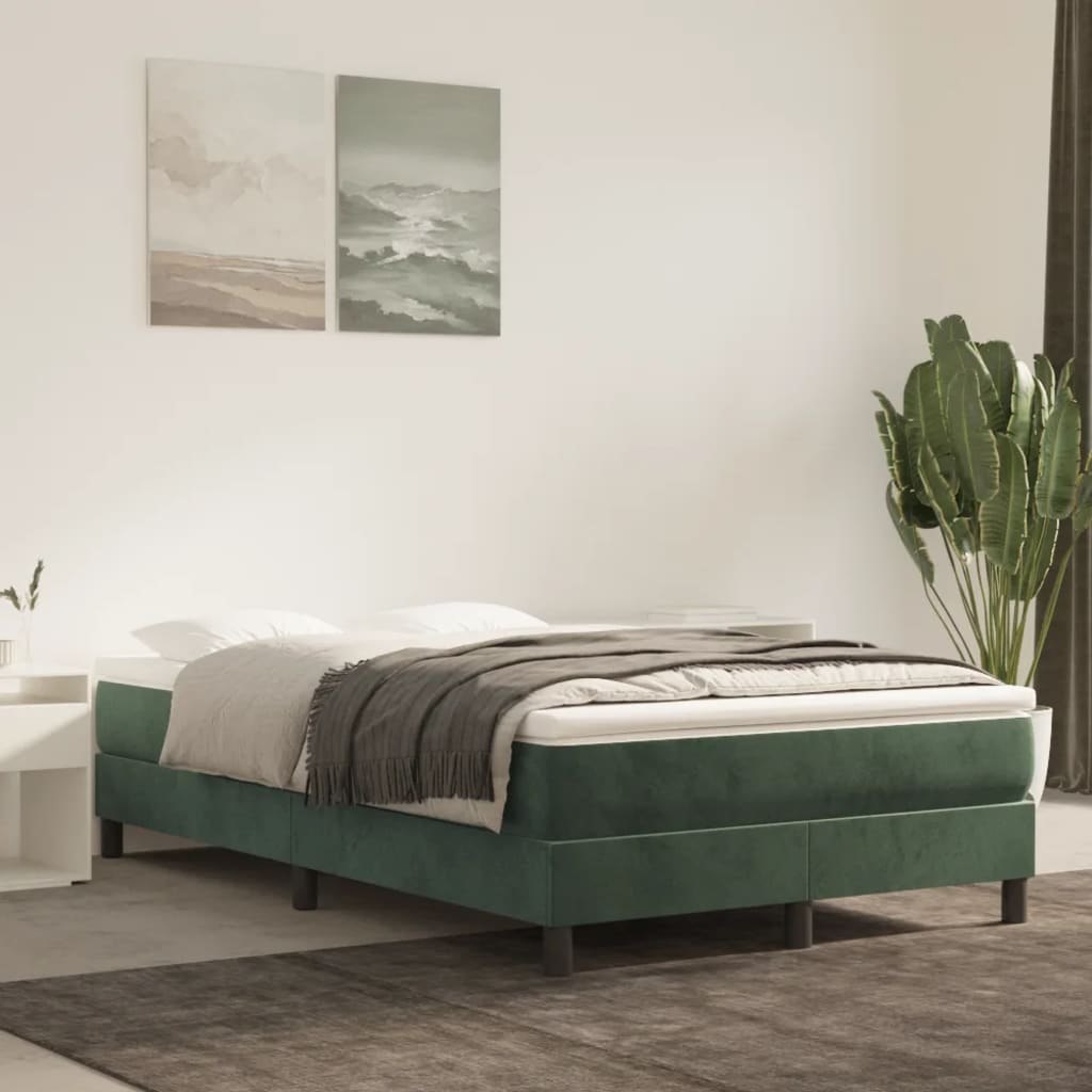 Materac kieszeniowy ciemnozielony 120x200