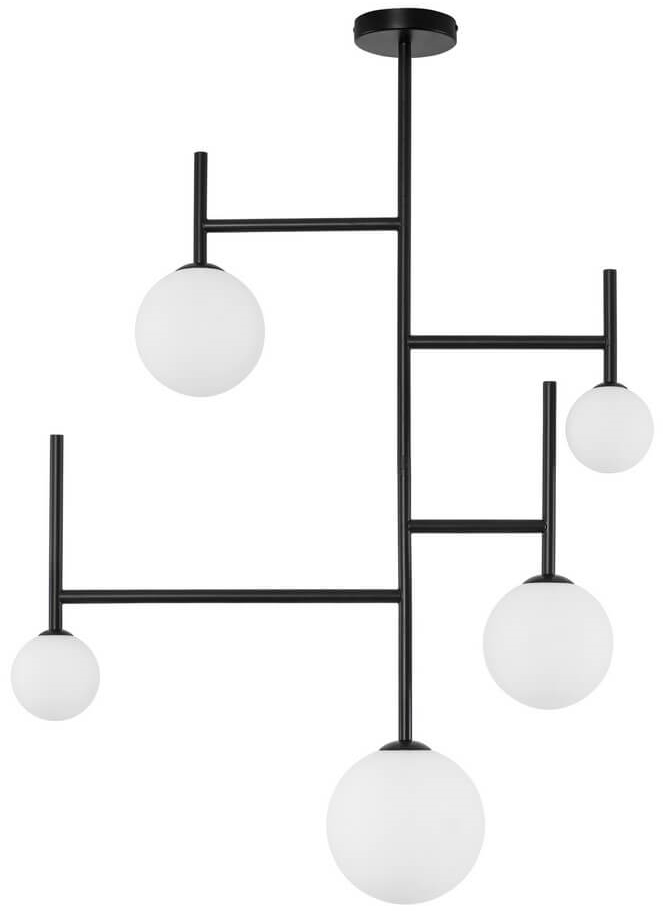 Nowoczesna lampa sufitowa LE42883 do pokoju czarna biała