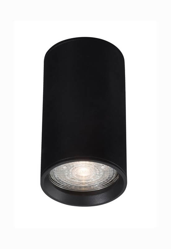 Metalowy plafon okrągły Cartanal LE61433 do pokoju czarny