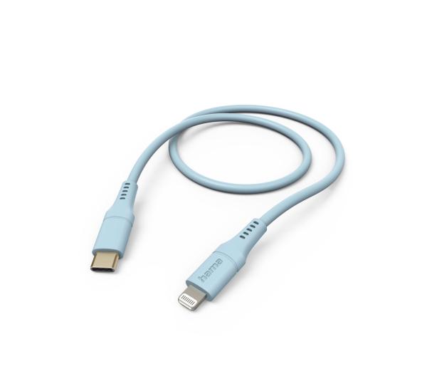 Hama Flexible USB-C - Lightning (niebieski)