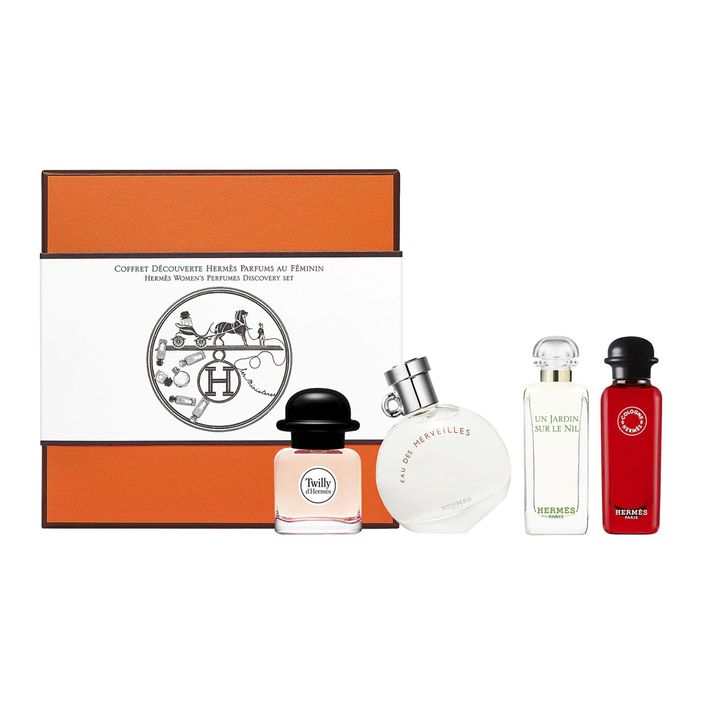 Hermes Women's Perfumes Discovery Set zestaw EDP 7,5 ml + EDT 7,5 ml + woda kolońska 7,5 ml + EDT 7,5 ml dla kobiet