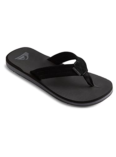 Quiksilver Sandały męskie Carver zamszowe, Czarny 1, 40.5 EU