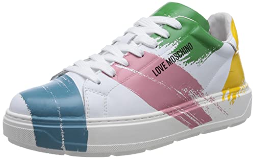 Love Moschino Damskie trampki Ja15294g1gib299939 W.Sneakers, wielokolorowe, rozmiar 6 (UK), Wielobarwny, 39 EU