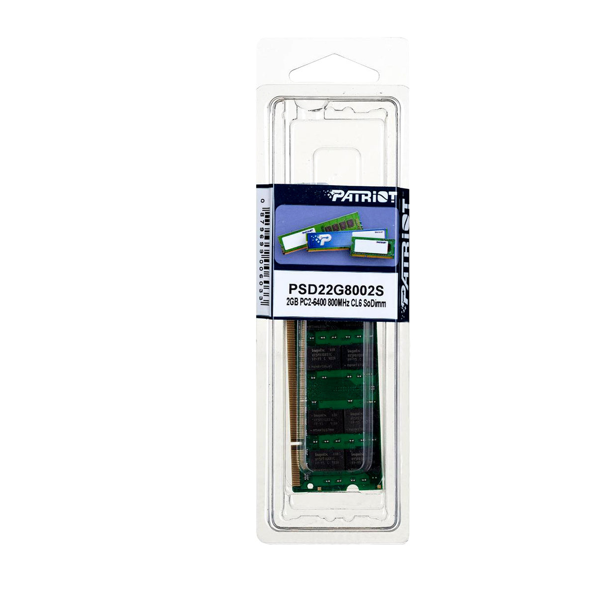 Patriot RAM SODIMM DDR2 800 2GB CL6 (PSD22G8002S)