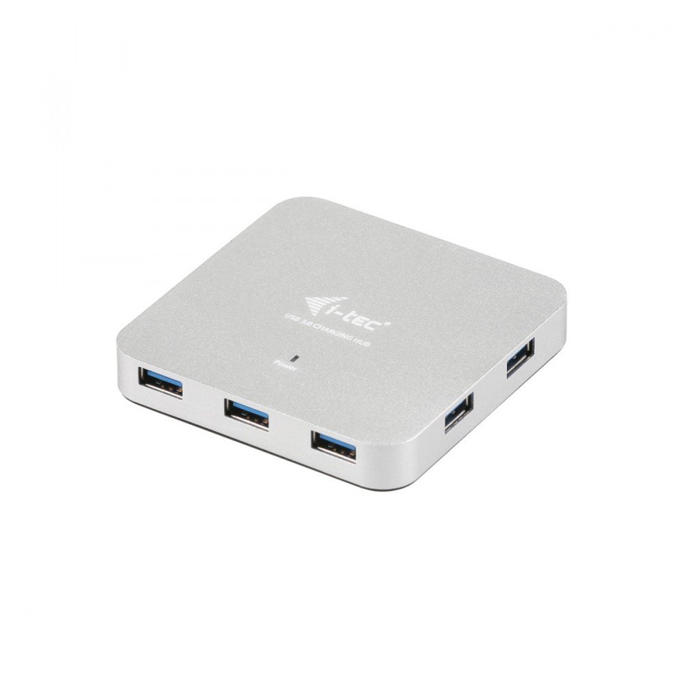 i-Tec USB 3.0 Metal Charging HUB 7 Portów z zasilaczem Plug & Play funkcja ładowania U3HUBMETAL7