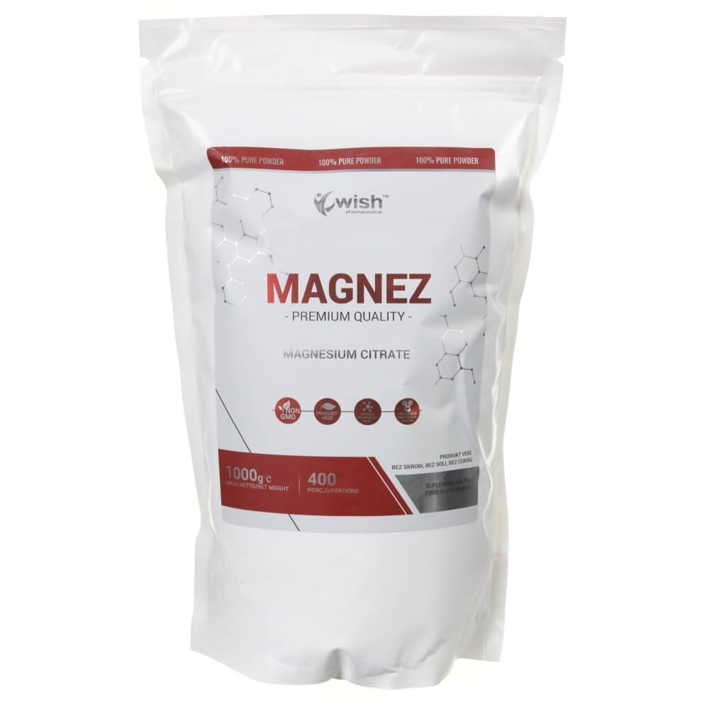 Wish Pharmaceutical Wish Cytrynian magnezu w proszku - 1000 g