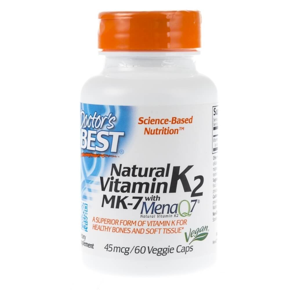 DOCTOR'S BEST DOCTOR'S BEST Natural Vitamin K2 Mk-7 60vegcaps