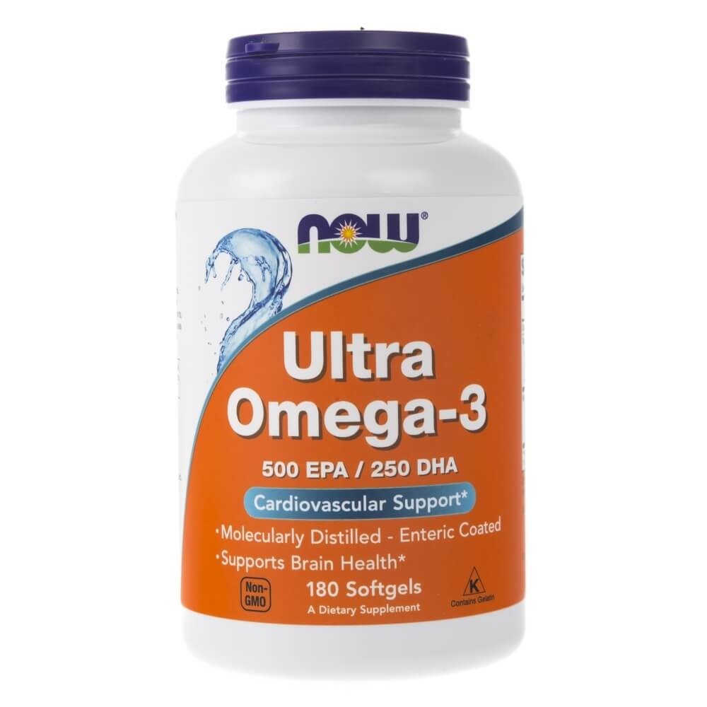 Now Foods Ultra Omega-3 500 EPA / 250 DHA - 180 kapsułek