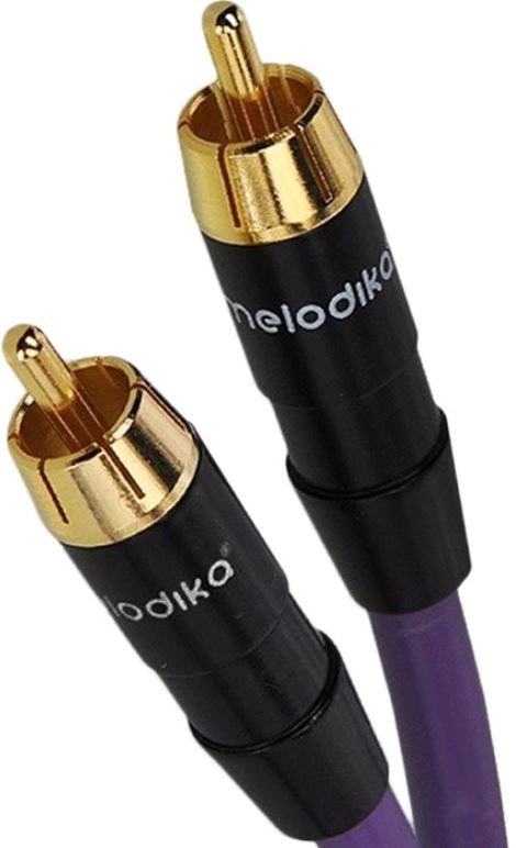 Melodika Kabel koaksjalny 1xRCA - 0.5m, Purple Rain, (MDCX05)