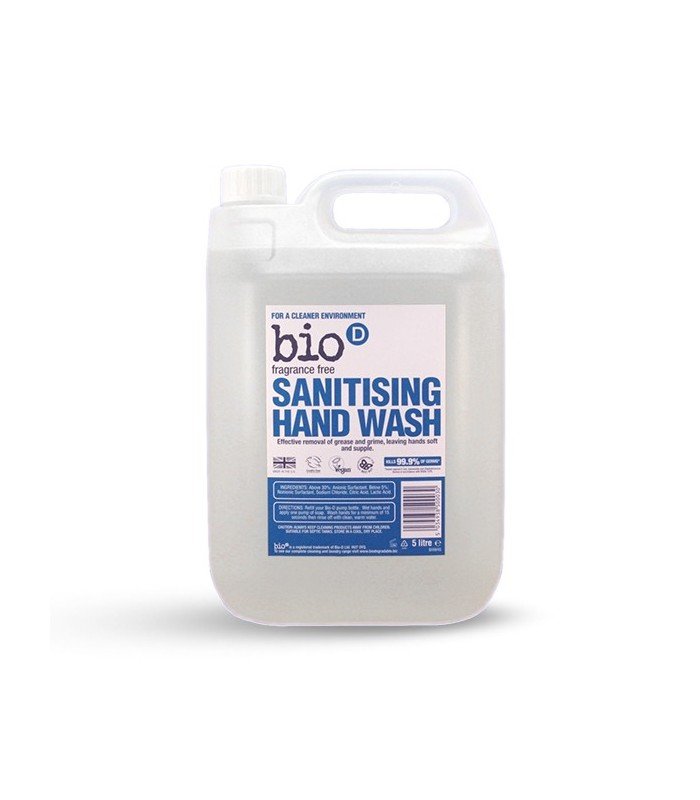 BIO-D Antybakteryjne, bezzapachowe mydło w płynie, 5 l,