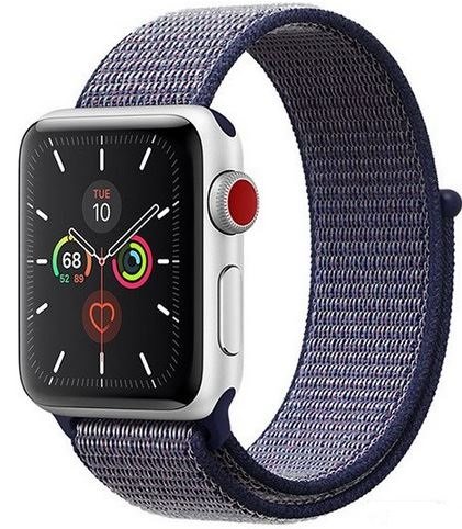 Apple Crong Pasek sportowy Crong Nylon Band do Watch 38/40 mm niebieski CRG-40NLB-MBL