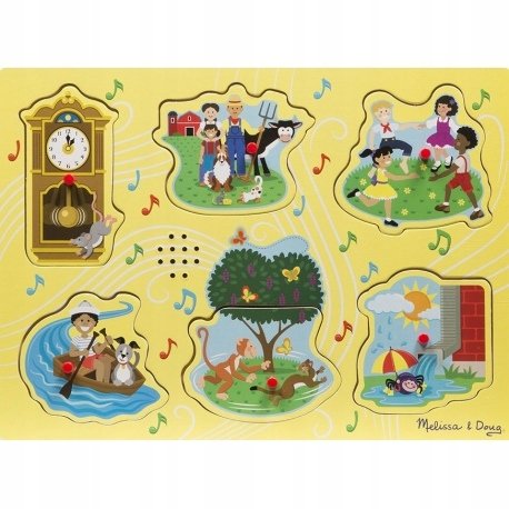 Melissa & Doug Puzzle dźwiękowe rymowanki 10735