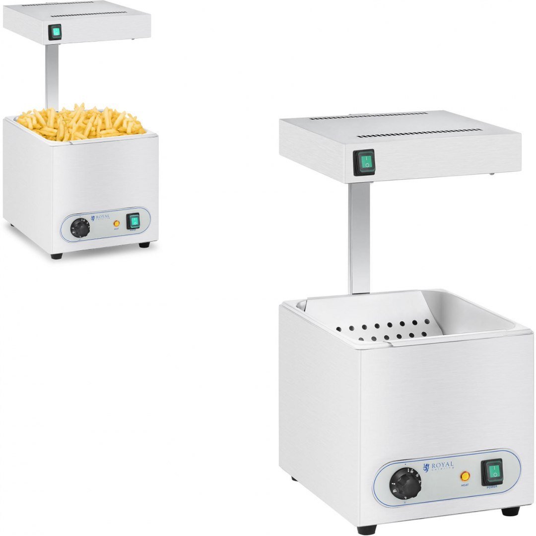 Royal Catering Podgrzewacz do frytek - promiennik ciepła - 850W - RCWG-1500