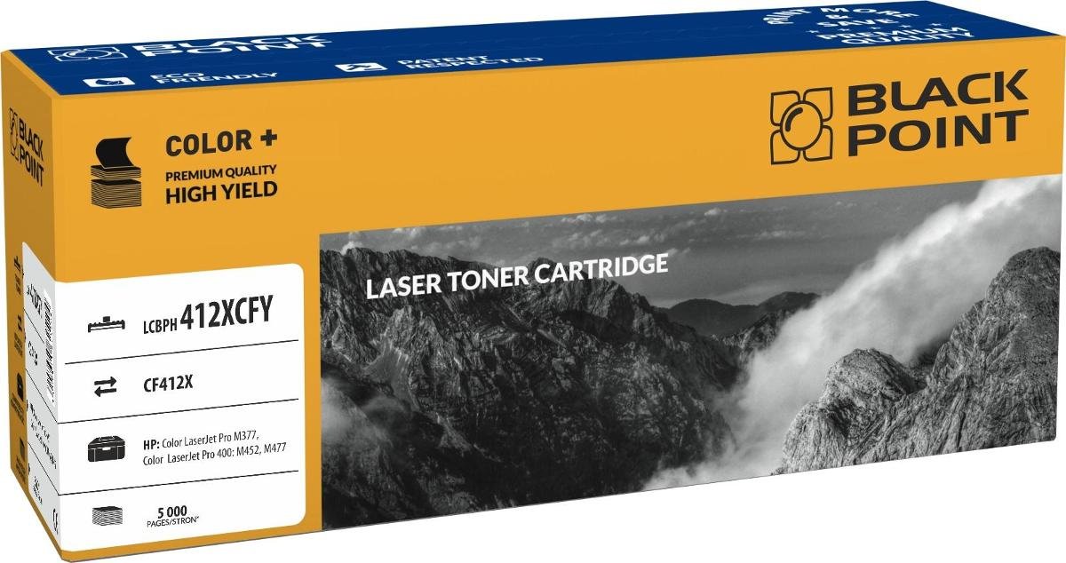 Black Point HP CF413X Magenta zamiennik Toner HP Color LaserJet Pro 300 M377, Color LaserJet Pro 400 M452, M477 LCBPH413XCFM