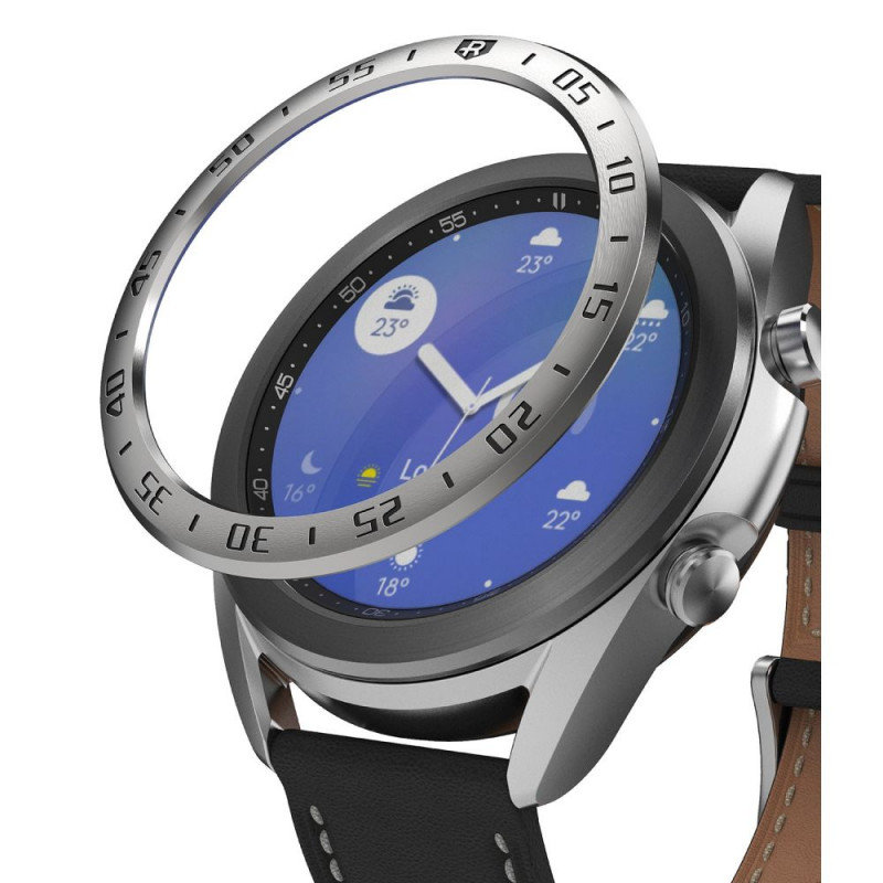 Samsung Ringke Ringke Bezel Styling etui ramka koperta pierścień Galaxy Watch 3 41 mm srebrny (GW3-41-01) GW3-41-01