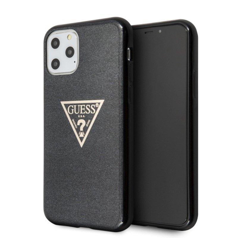 Guess Obudowa dla telefonów komórkowych Solid Glitter pro Apple iPhone 11 Pro GUHCN58SGTLBK Czarny