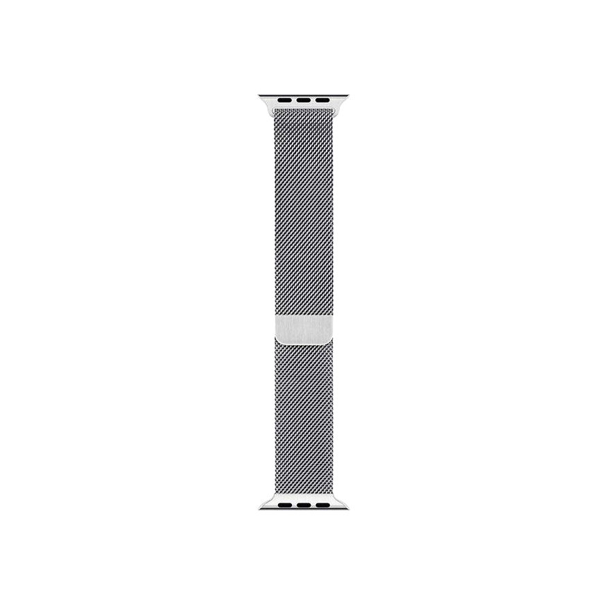 Crong Milano Steel - Pasek ze stali nierdzewnej do Apple Watch 38/40/41 mm (srebrny)