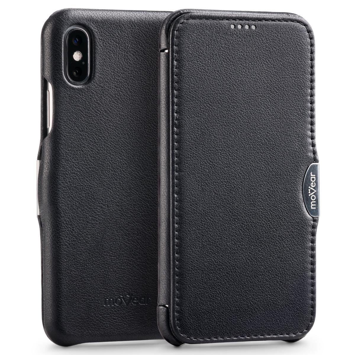 moVear FlipSide C - Skórzane etui do Apple iPhone Xs MAX 6.5