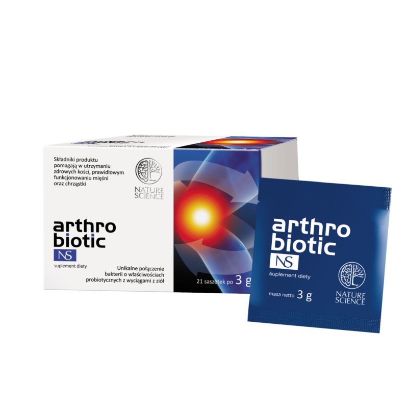 Biotic Foods Arthrobiotic NS Saszetki zdrowe kości, mięśnie i chrząstki Vege Bezglutenowy