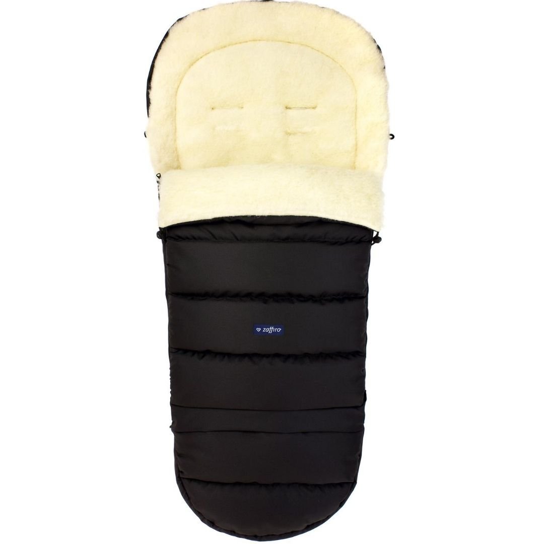 Zaffiro Zaffiro Śpiworek do wózka S20+ iGROW Wełna Czarny 5902745551197