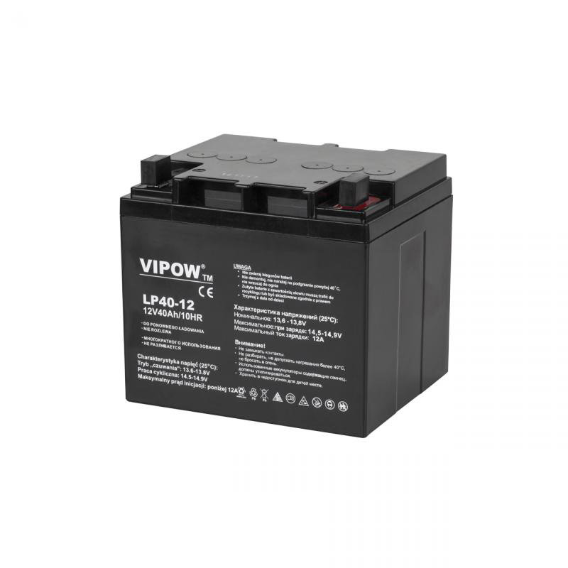 Vipow Akumulator żelowy 12V 40Ah BAT0222