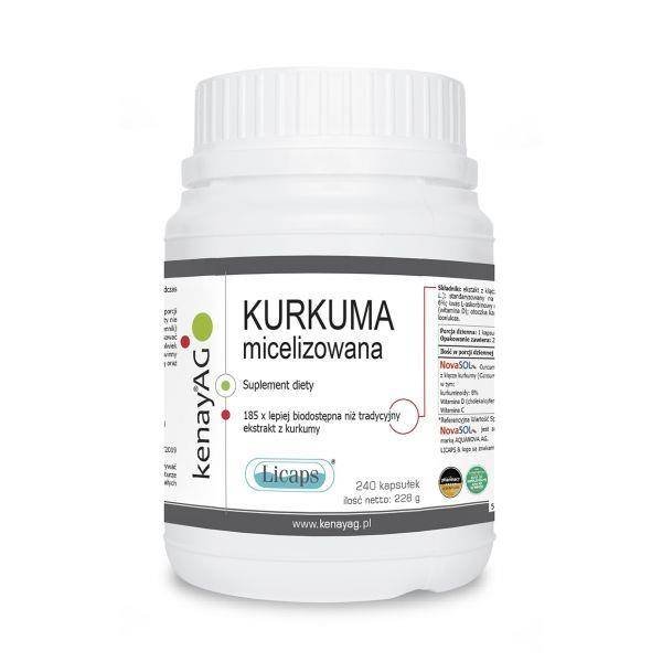 Capsugel LONZA Kurkuma micelizowana Licaps (240 kapsułek) Capsugel E633-74676