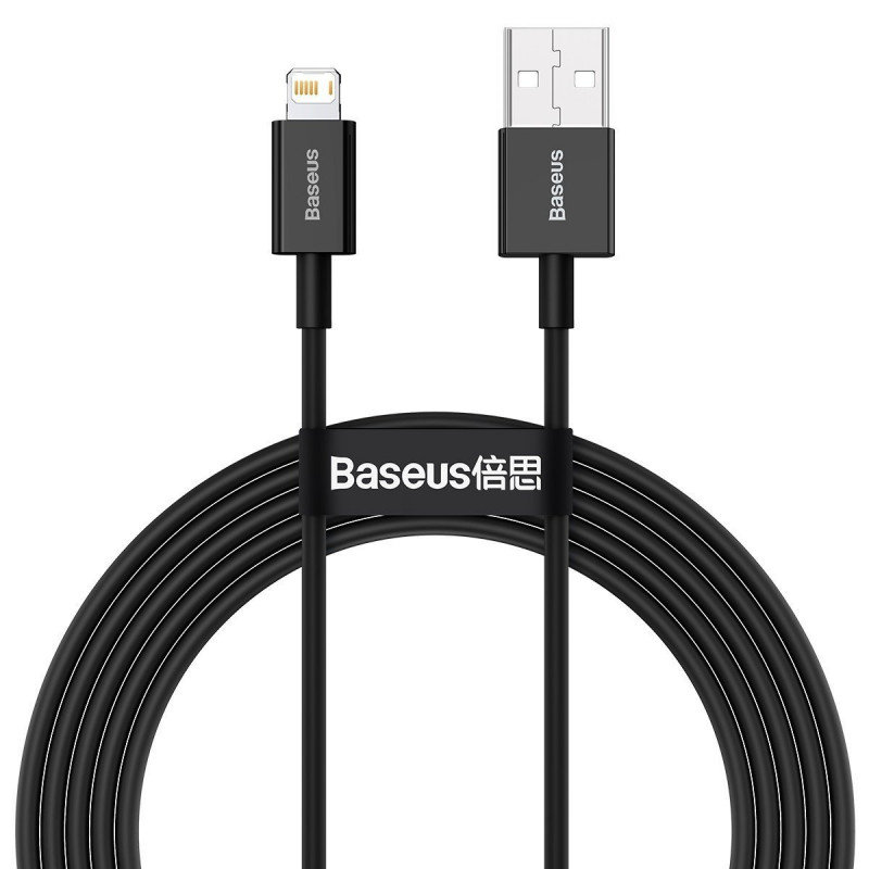 Baseus Superior kabel USB - Lightning 2,4 A 2 m czarny CALYS-C01