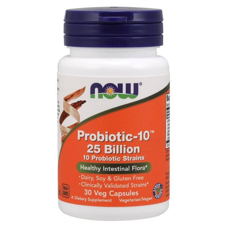 Now Foods NOW Probiotic-10 25 Billion 10 Probiotic Strains 30vegcaps