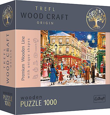 Trefl Puzzle drewniane 1000 Świąteczna aleja