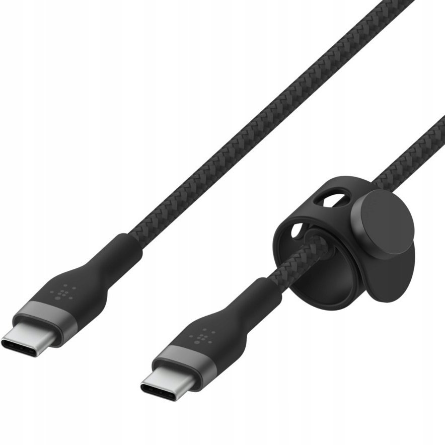 Belkin USB-C USB-C 2.0 Braided Silicone 2m Black