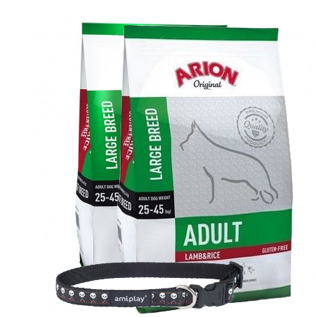 ARION Original Adult Large Breed Lamb&Rice 12kg x 2 szt+ Obroża Amiplay GRATIS!!