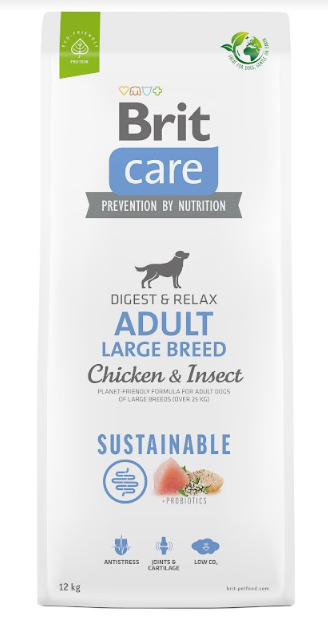 Brit Care Dog Sustainable Adult Large Chicken Insect 12kg