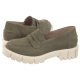 Mokasyny Zielone/Oliwkowe 9-24755-20 730 Cactus Nubuc (CP358-a) Caprice