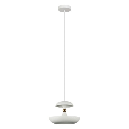 Marina D26 lampa wisząca 1-punktowa biała PND-73221-1M-WH