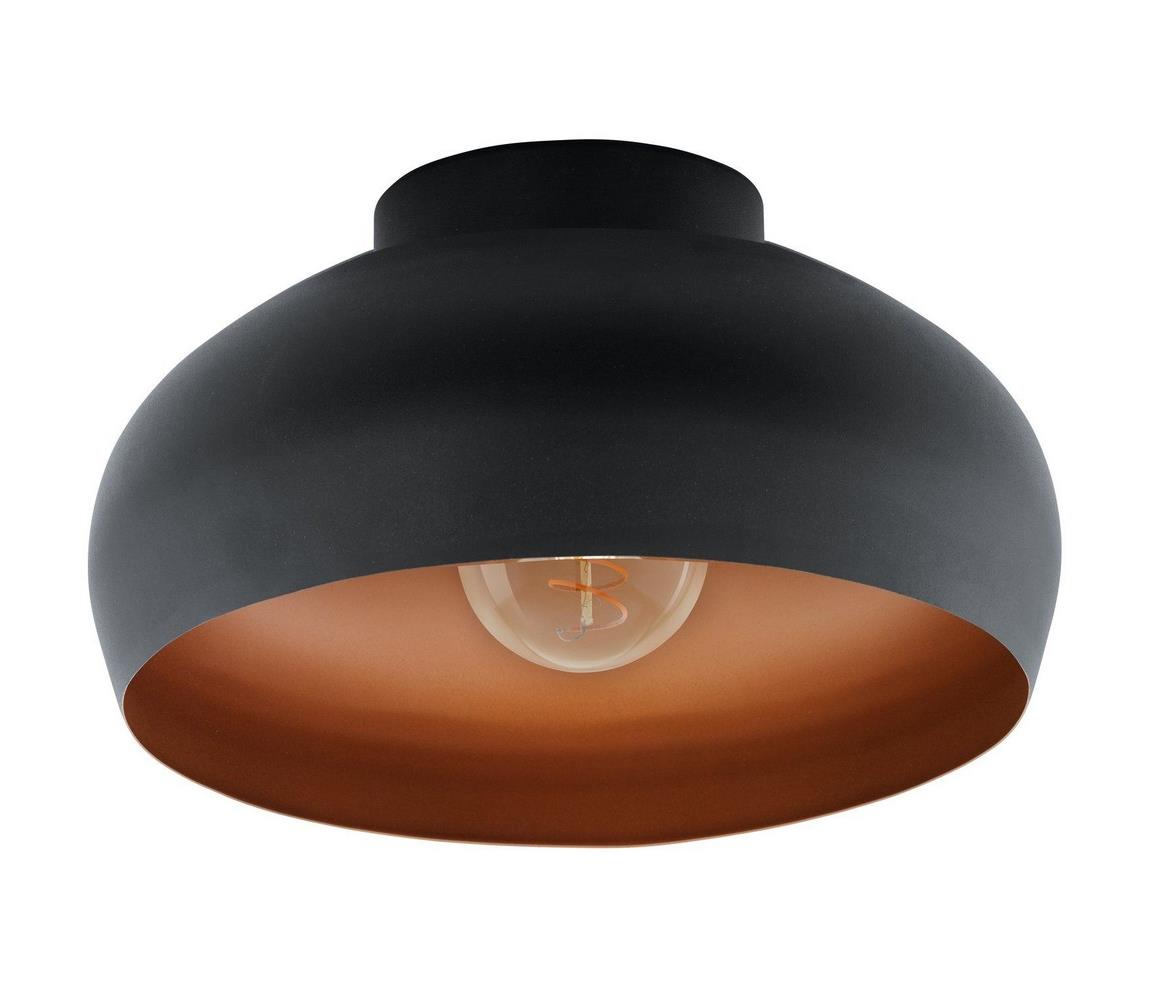 Eglo 900555 - Plafon MOGANO 1xE27/40W/230V czarny/miedź