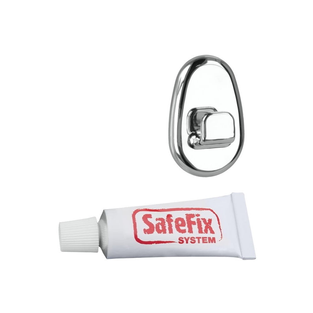 Zestaw 2 haczyków i kleju Metaltex Silver