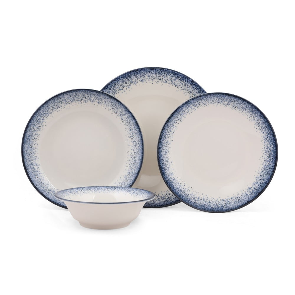 24-częściowy zestaw talerzy porcelanowych Kutahya Hurgo