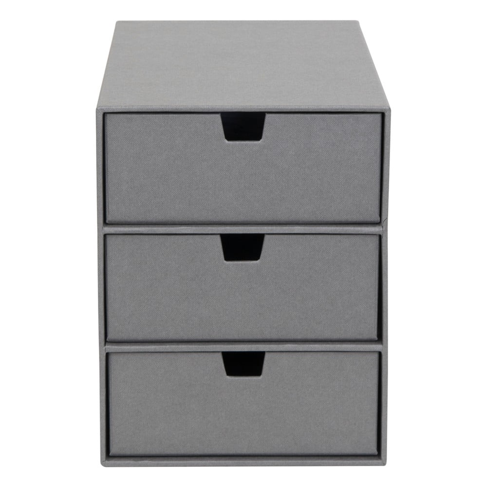 Szary organizer z 3 szufladkami Bigso Box of Sweden Ingrid