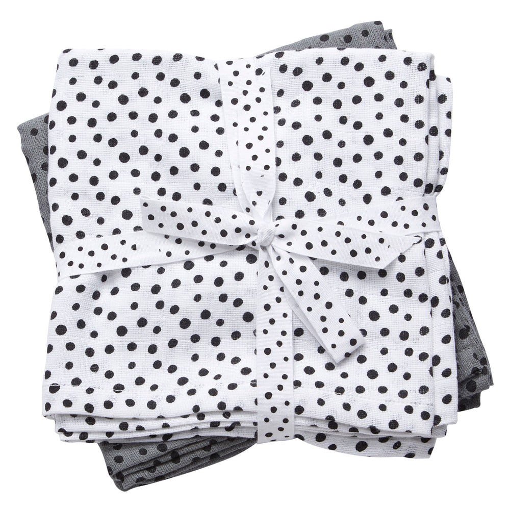 Done by deer Pieluszka Dots 2 szt. szara 30689