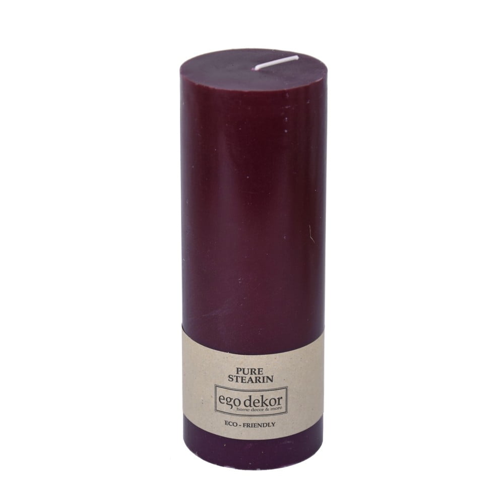 Bordowa świeczka Eco candles by Ego dekor Friendly, 60 h