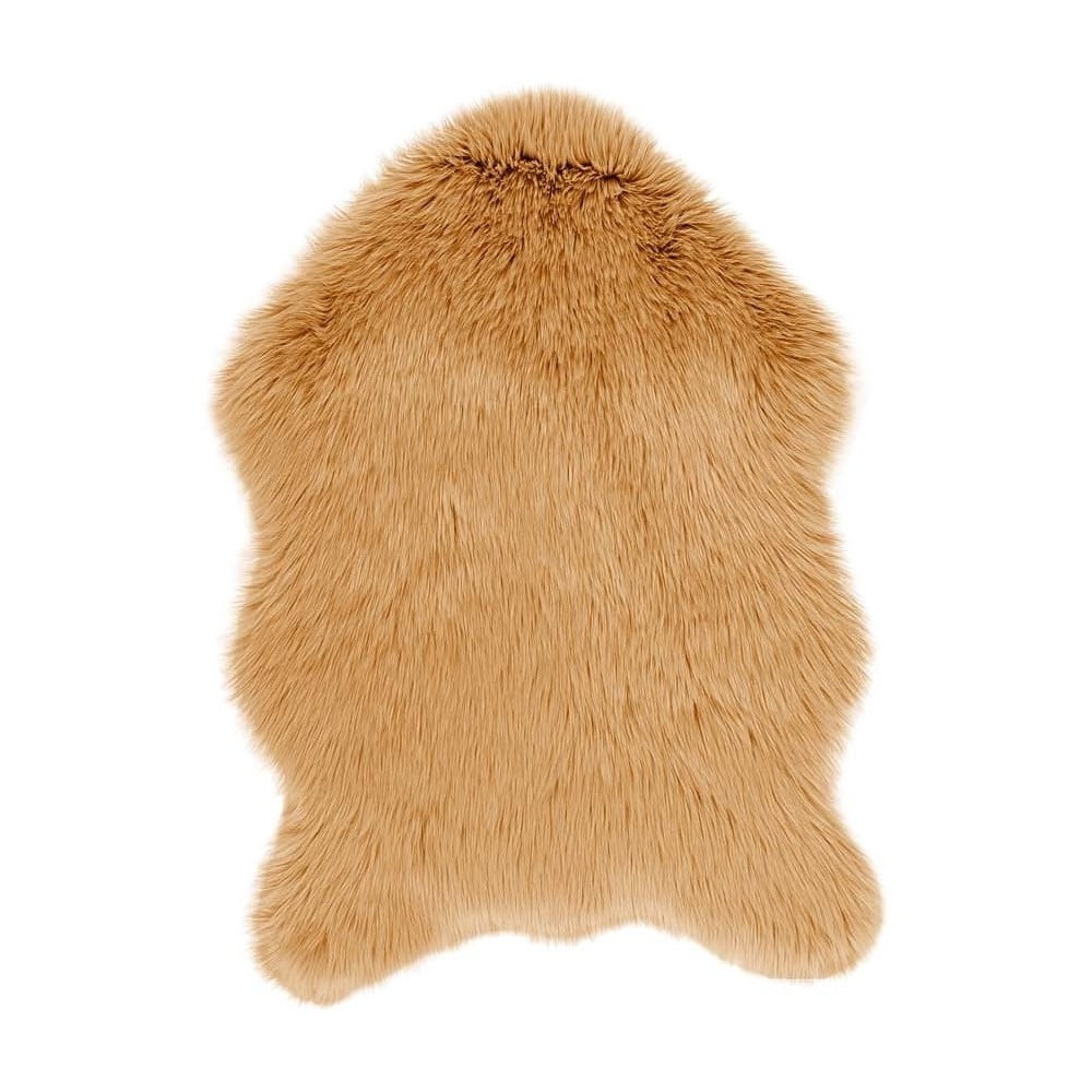 Brązowa sztuczna skóra Tiseco Home Studio Sheepskin, 60x90 cm