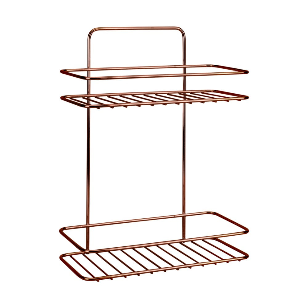 2-poziomowa półka łazienkowa Metaltex Copper