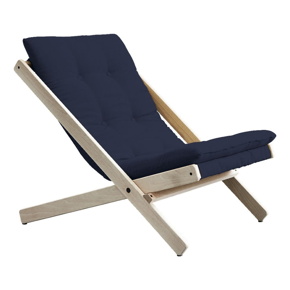 Fotel rozkładany Karup Design Boogie Raw/Navy