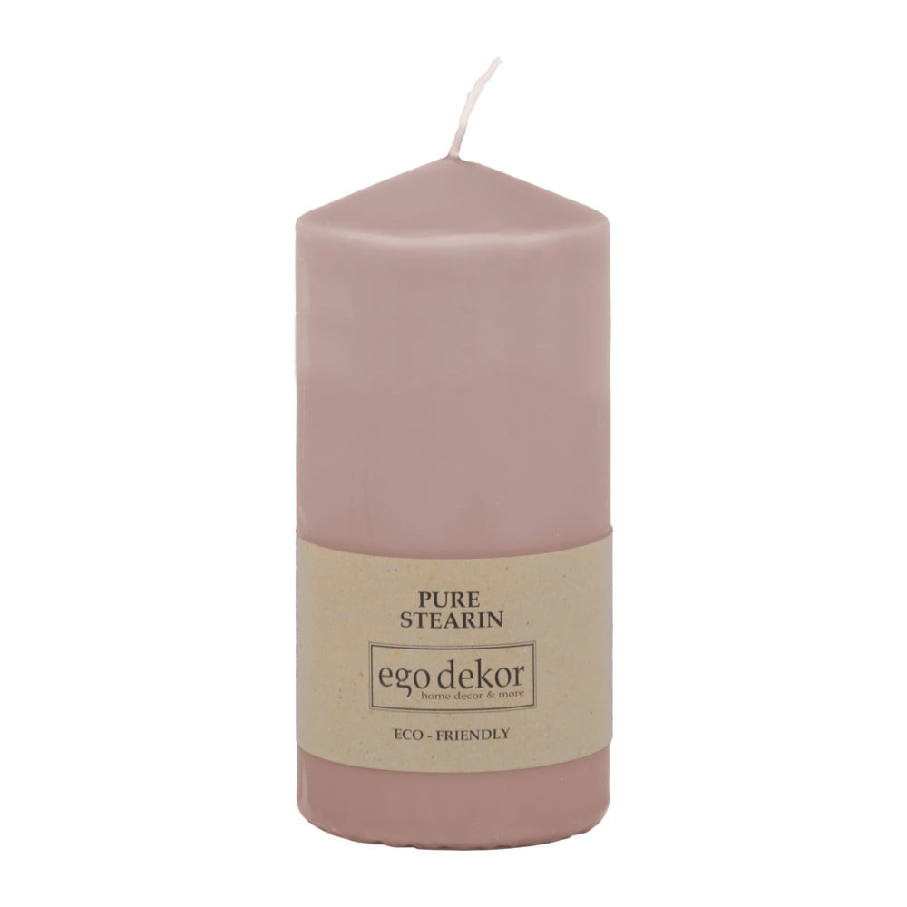 Różowa świeczka Eco candles by Ego dekor Top, 30 h