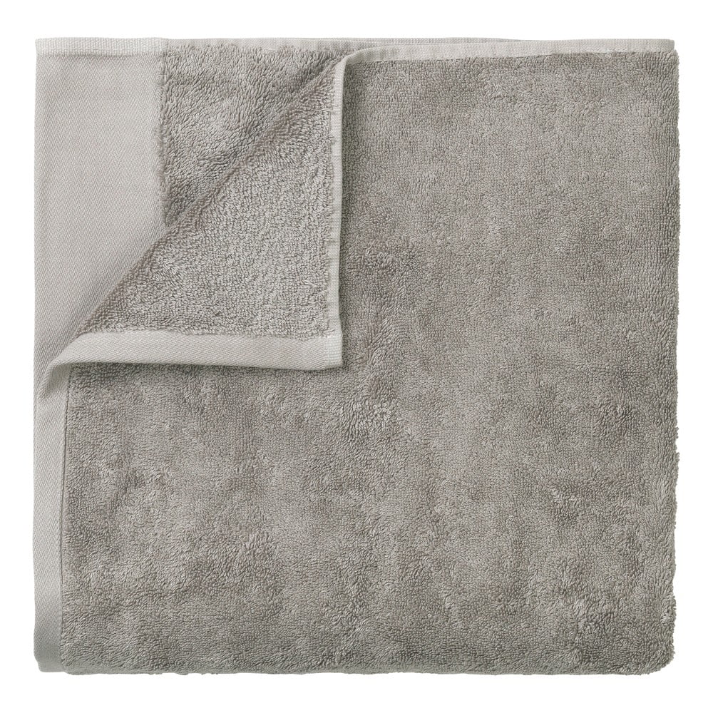 Szary bawełniany ręcznik kąpielowy Blomus, 100x200 cm