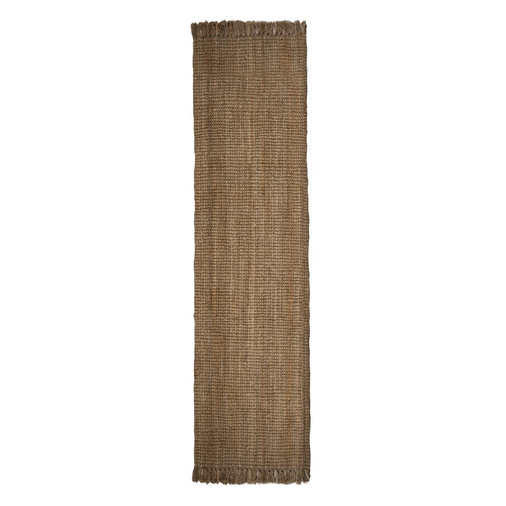 Brązowy chodnik z juty Flair Rugs Jute, 60x230 cm