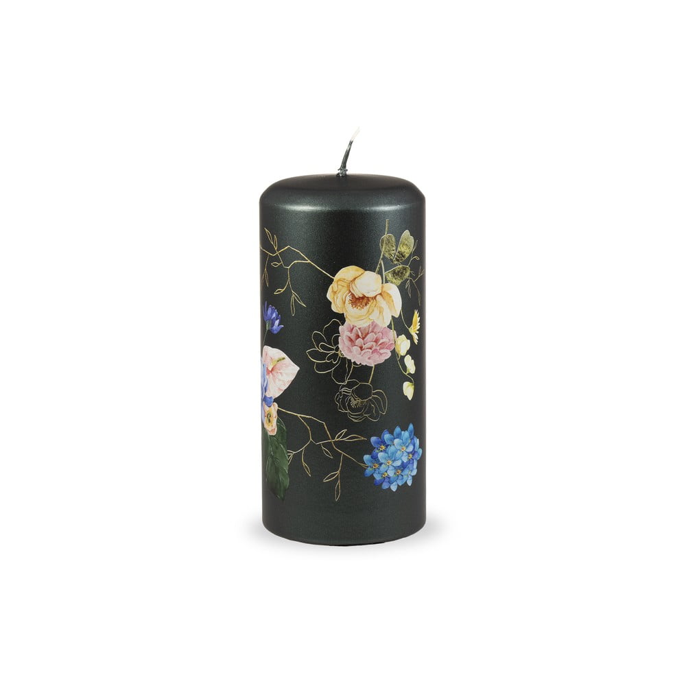 Ciemnozielona świeczka Unipar Flower Paradise, 73 h
