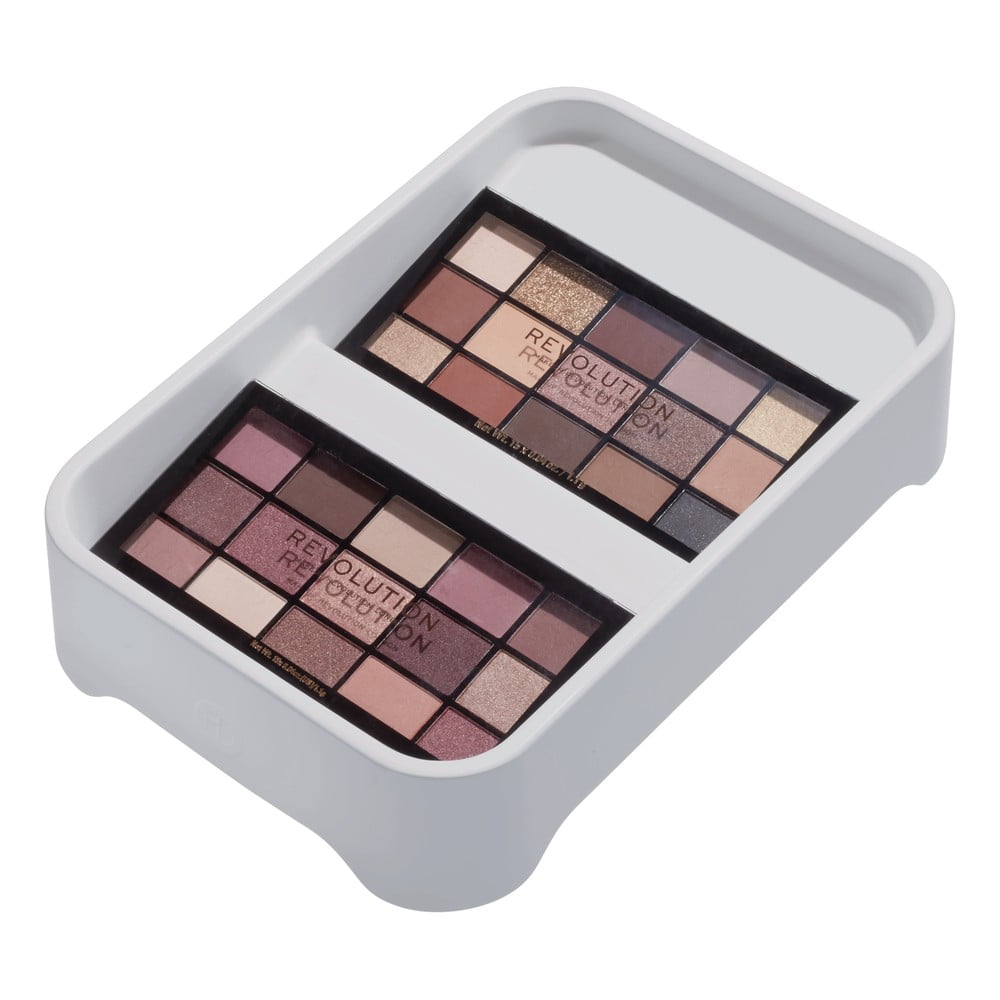 Szary organizer na kosmetyki iDesign Eco Bin, 28,12x19,23 cm