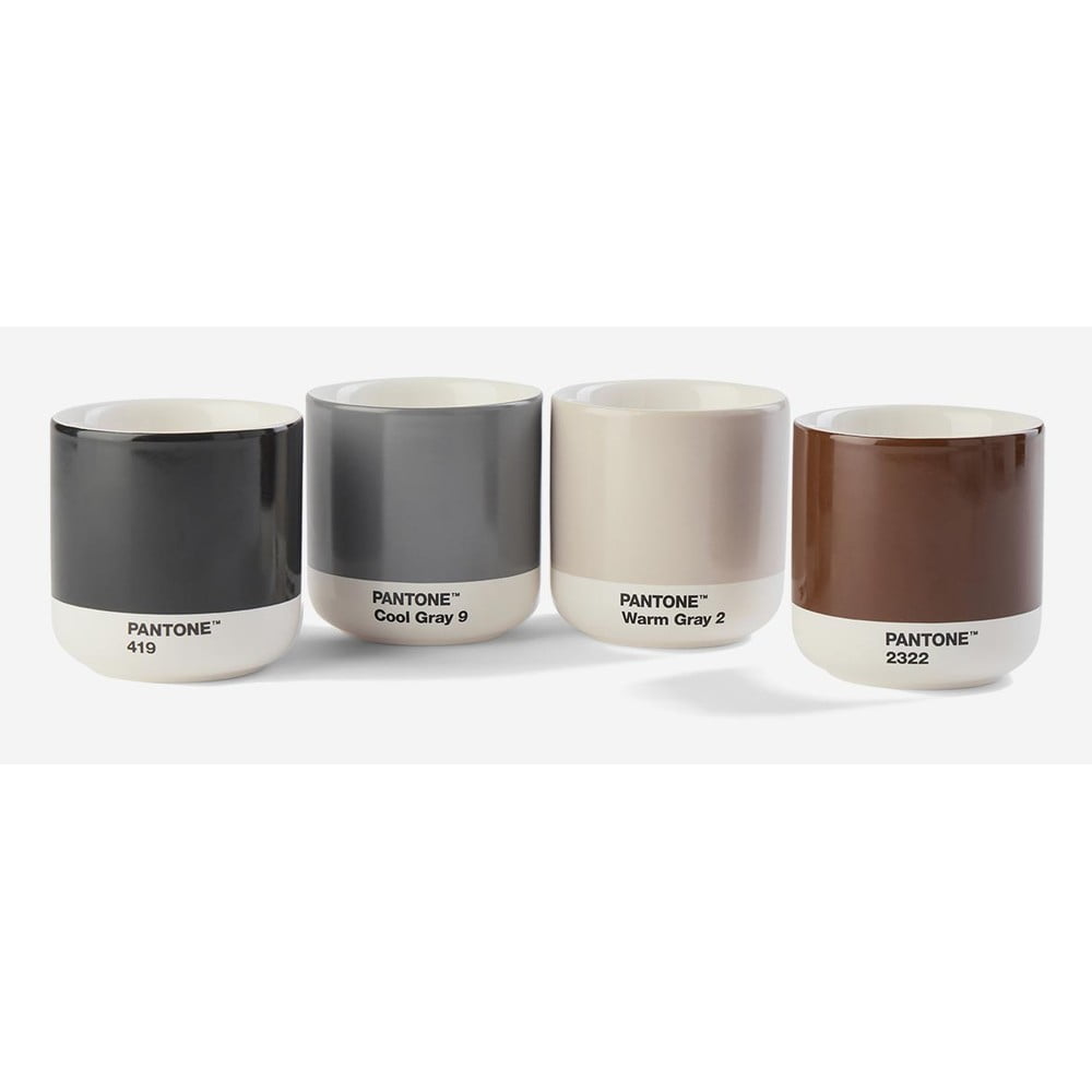 Zestaw 4 termokubków Pantone Cortado Earthy, 175 ml