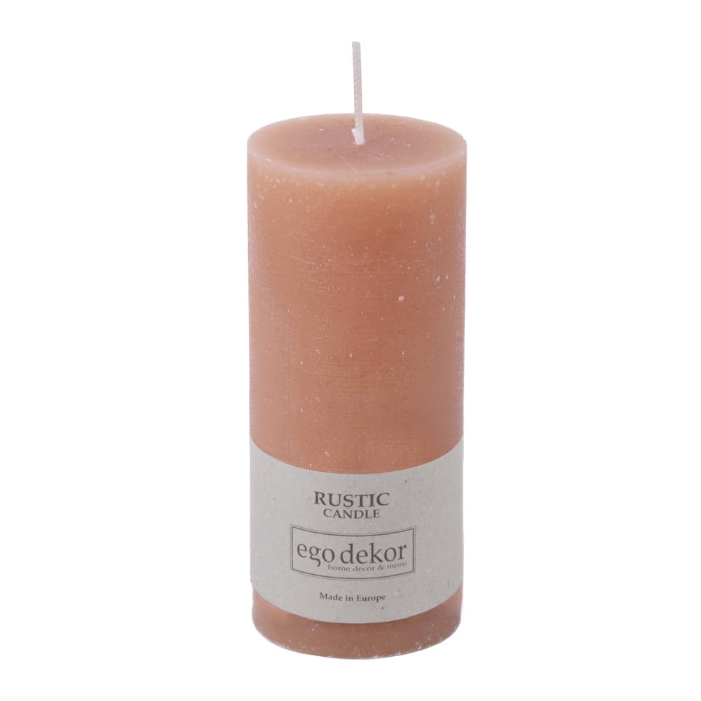 Różowa świeczka Rustic candles by Ego dekor Rust, 58 h